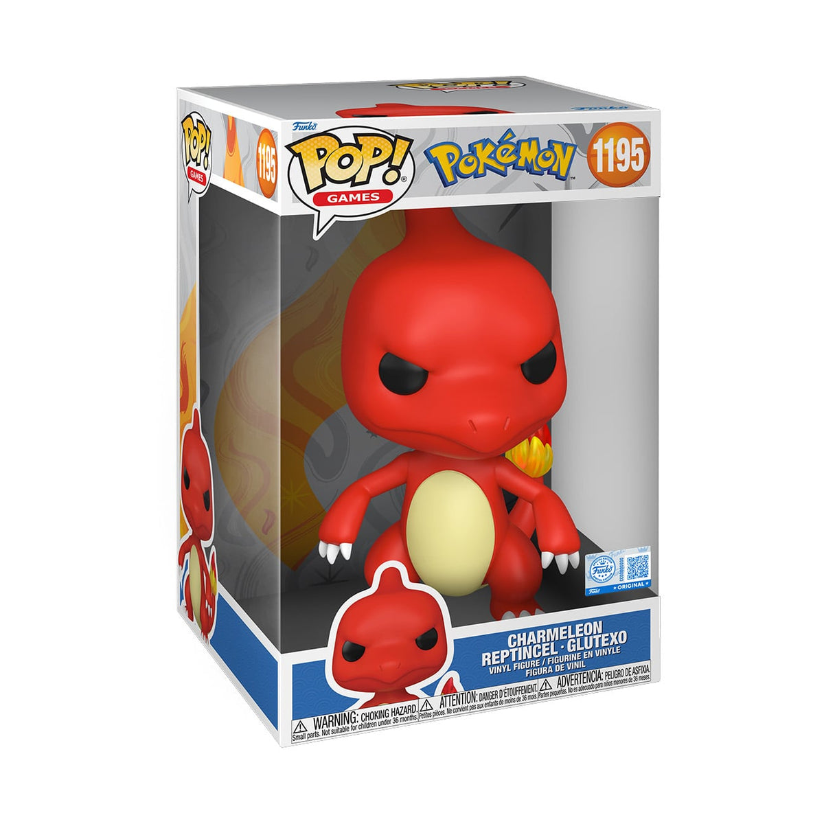 Funko Pop! Jumbo Pokemon #1195 Charmeleon Exclusive 10-Inch Vinyl Figure - View 4