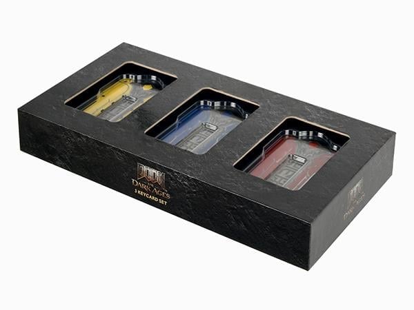 Bethesda Doom: The Dark Ages Keycard Replica 3-Pack in Zinc Alloy - View 13