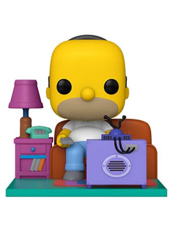 Funko Pop! Deluxe The Simpsons Homer Watching TV Vinyl Figure, 4.25-Inch