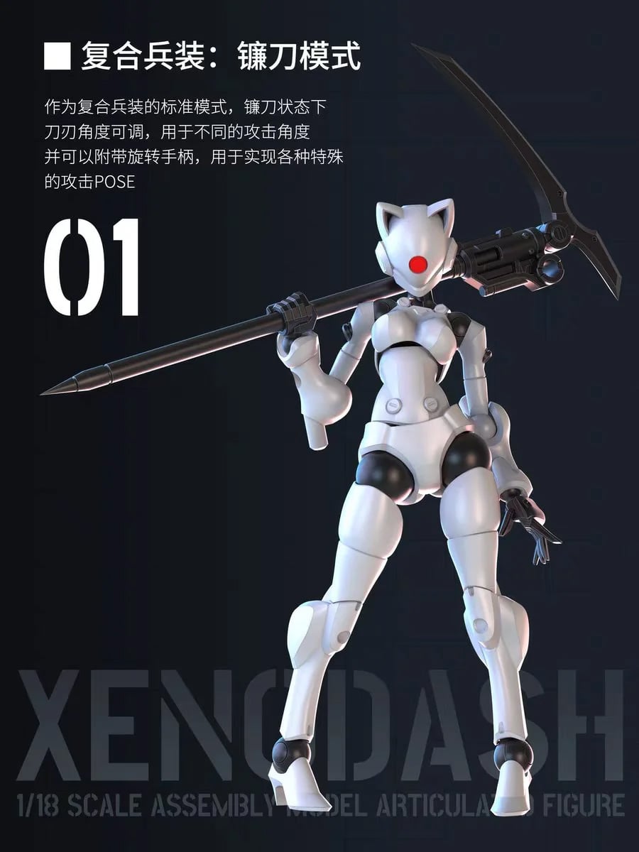 Sheik Mainland 3 Min Project Xenodash (Peach Ver.) 1/18 Scale Plastic Model Kit - View 4