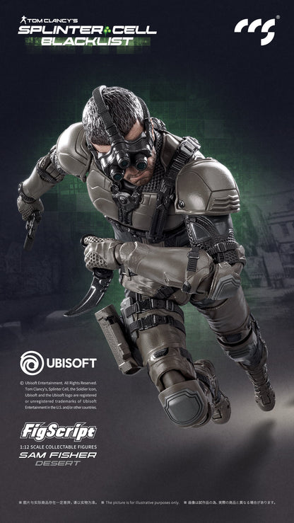CCSTOYS Splinter Cell: Blacklist FigScript Sam Fisher Desert Ver. 1/12 Scale Action Figure - View 8