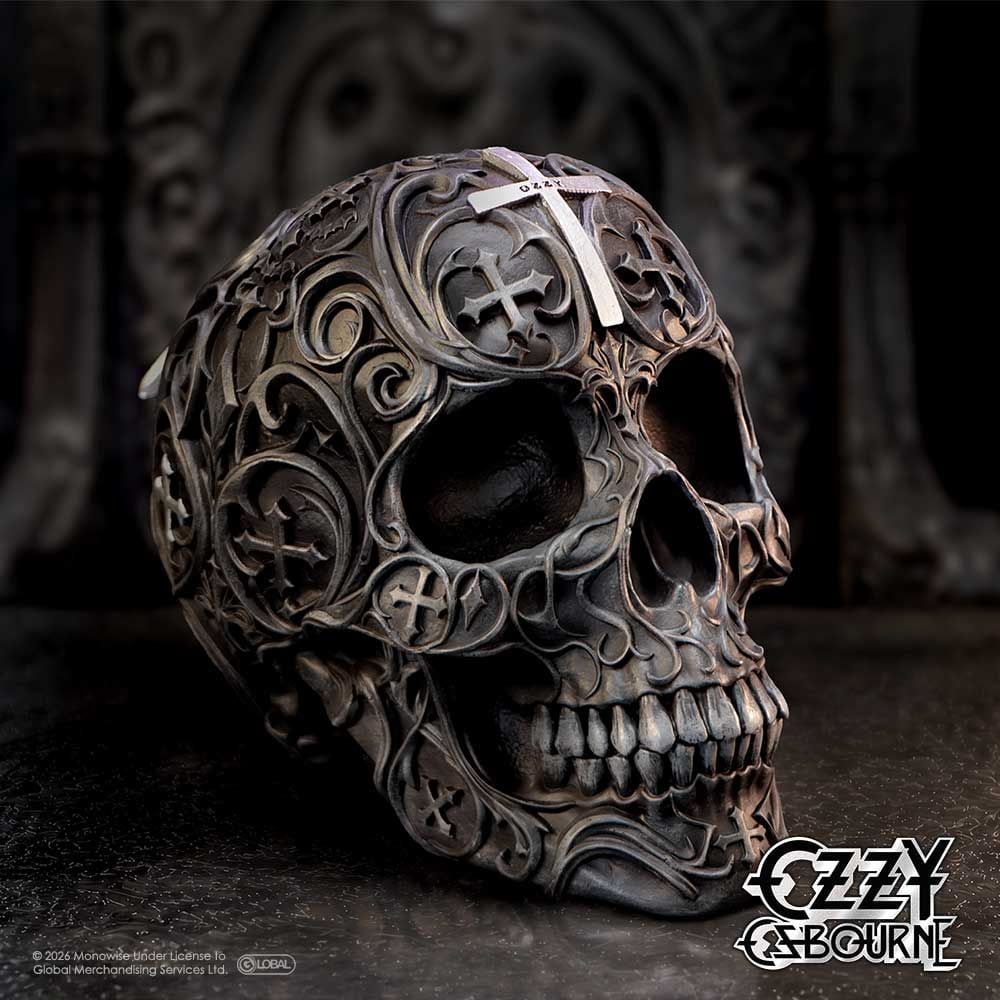 Nemesis Now Ozzy Osbourne Prince of Darkness Skull (5.8-Inch) - View 3