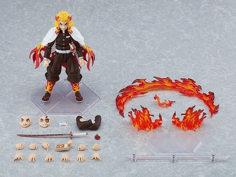 Max Factory Demon Slayer: Kimetsu no Yaiba figma No.553 Rengoku Kyoujurou 6-Inch Action Figure - View 12