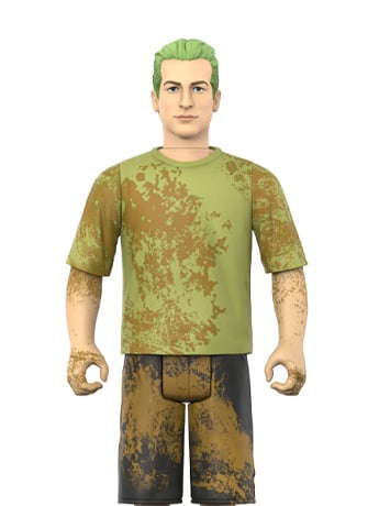 Super7 Green Day ReAction Tre Cool (Mud Fight) Action Figure