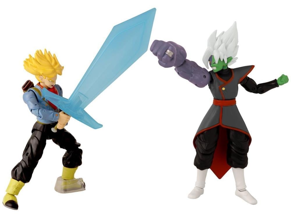 Bandai Dragon Ball Super Dragon Stars Super Saiyan Trunks Vs. Fusion Zamasu Action Figure Two-Pack - View 3