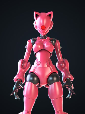 Sheik Mainland 3 Min Project Xenodash (Pink Ver.) 1/18 Scale Plastic Model Kit