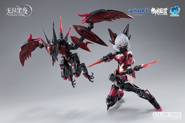 Eastern Model A.T.K. Girl Endless Night Vampire Camilla 1/12 Scale Model Kit, 6.69-Inch - View 25