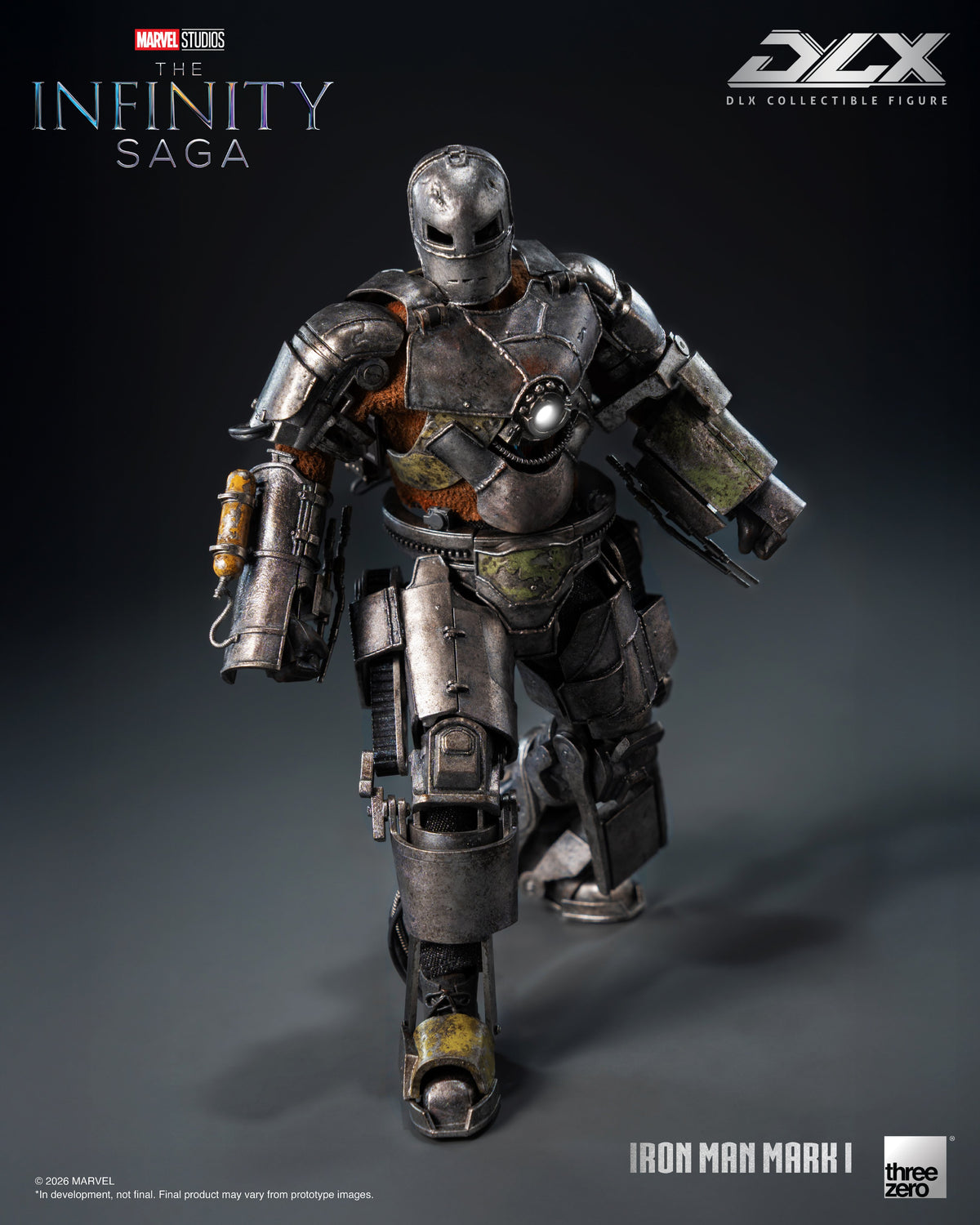 threezero Marvel Infinity Saga DLX Iron Man Mark 1 1/12 Scale 7-Inch Action Figure - View 6