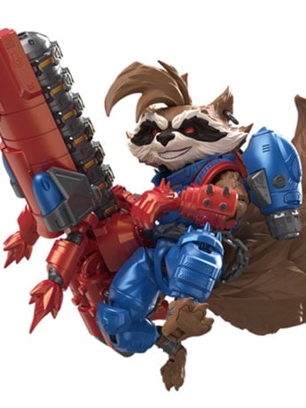 Blokees Marvel Rivals Champion Class CC08 Rocket Raccoon Model Kit, 5.5-Inch
