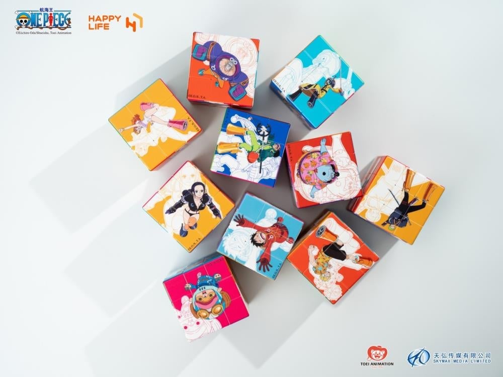 Happy Life One Piece Puzzle Cube Blind Box of 10 Random Cubes - View 3