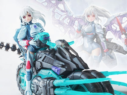 Suyata The Hunter's Poem HP-002 Angela and Motorcycle 1/12 Scale Plastic Model Kit - View 2