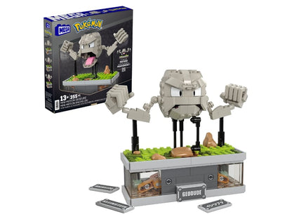 Mattel Pokemon Mega Construx Wonder Builder Mini Motion Geodude Building Set, 5-Inch - View 2