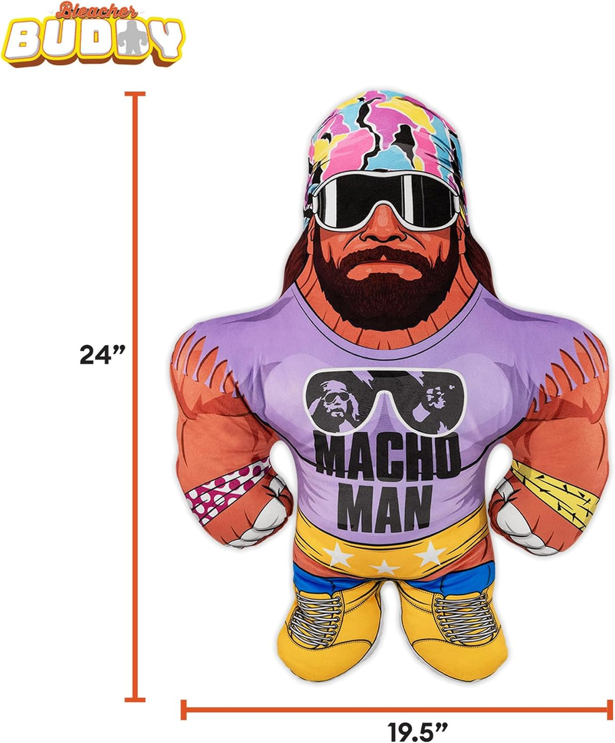 Uncanny Brands "Macho Man" Randy Savage Bleacher Buddy 24-Inch Plush - View 8