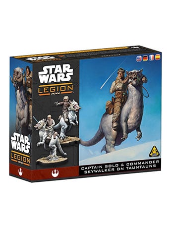 Atomic Mass Games Star Wars: Legion Captain Solo and Commander Skywalker on Tauntauns Expansion Miniatures
