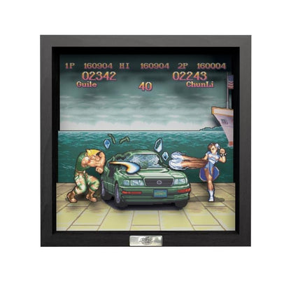 Pixel Frames Street Fighter II Car Scene Pixel Frame 9x9 with Guile and Chun-Li - View 5