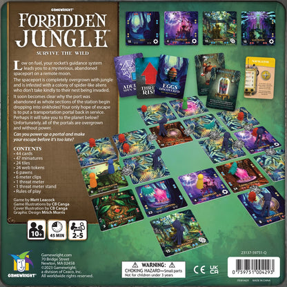 Gamewright Forbidden Jungle Board Game, Forbidden Series - View 4