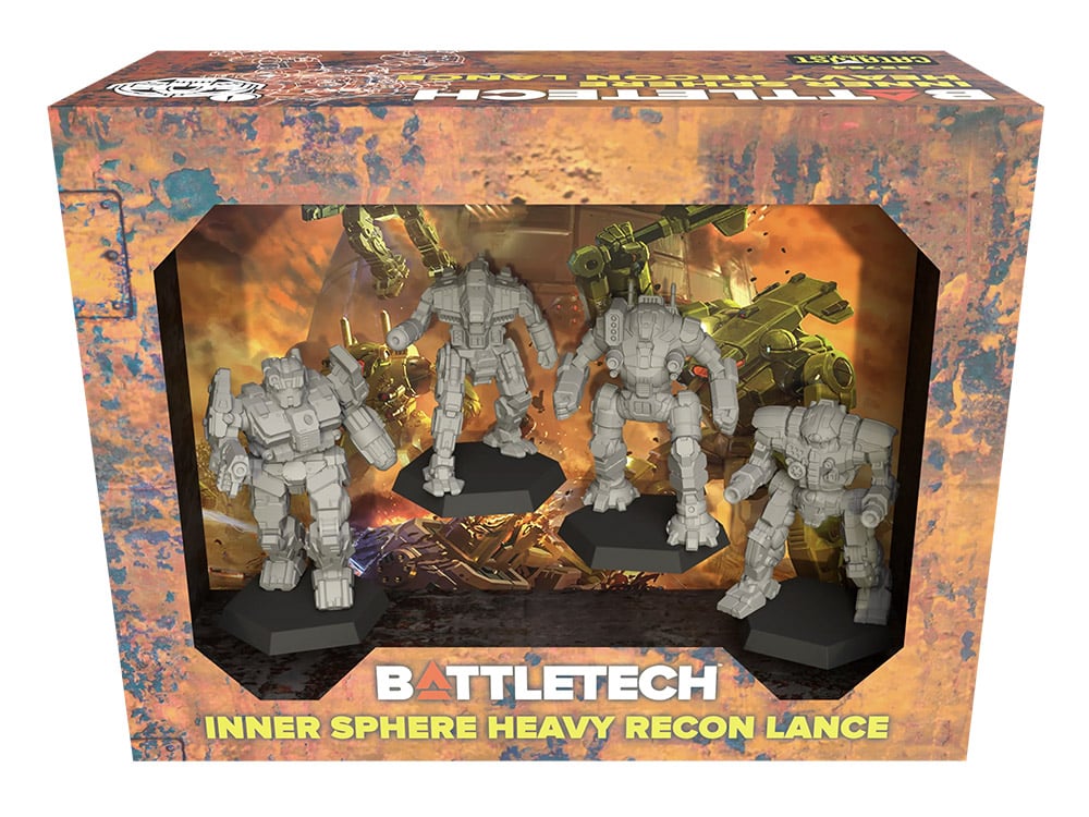 Catalyst Game Labs BattleTech Inner Sphere Heavy Recon Lance Mercenaries ForcePack Miniatures - View 2