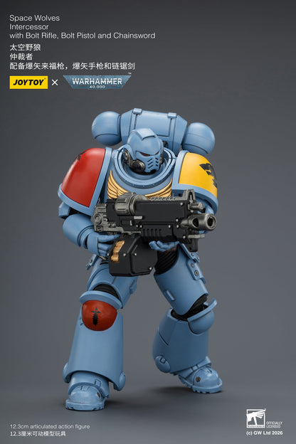 JoyToy Warhammer 40,000 Space Wolves Intercessor 1/18 Scale Plastic Action Figure - View 9