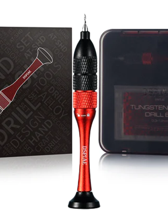 DSPIAE Precision Aluminum Alloy Hand Drill Set Hobby Drill for Models