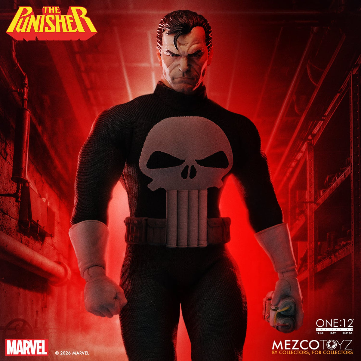 Mezco Toyz Marvel One:12 Collective The Punisher 1/12 Scale Action Figure - View 11