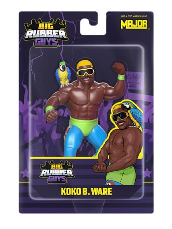 Major Big Rubber Guys Koko B. Ware 8-Inch Wrestling Figure