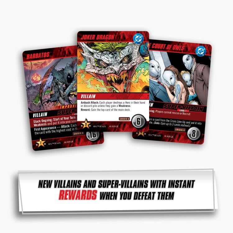 Cryptozoic DC Comics Deck-Building Card Game: Death Metal Crisis Expansion - View 5
