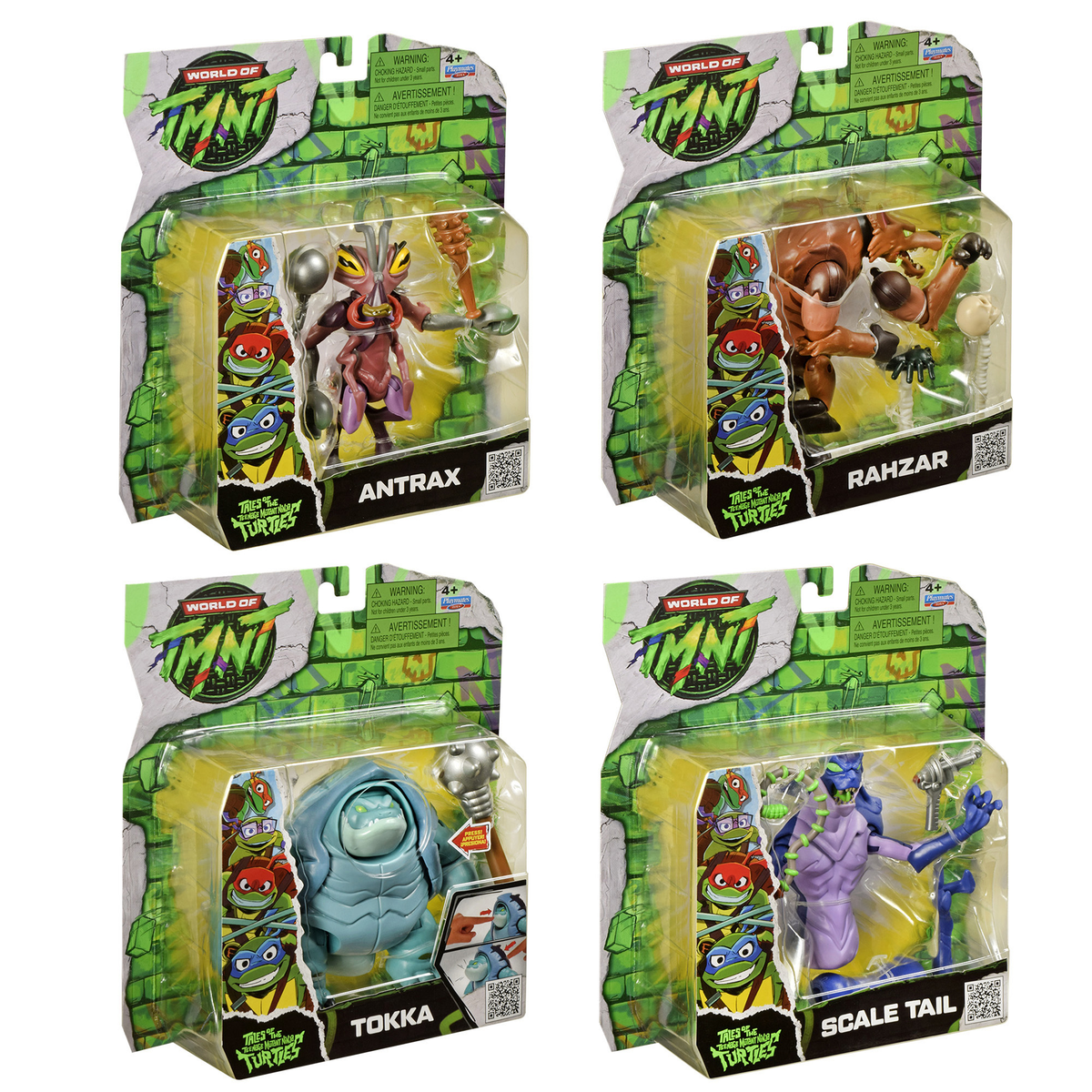 Playmates Tales of the Teenage Mutant Ninja Turtles Monster Mutanimals Set of 4 Action Figures, 5-Inch - View 7