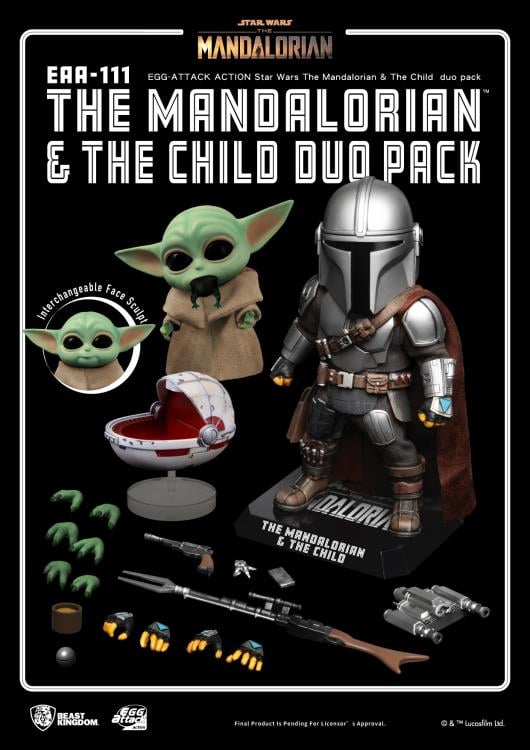Beast Kingdom Egg Attack Action EAA-111 Star Wars The Mandalorian & The Child Duo Pack - View 10