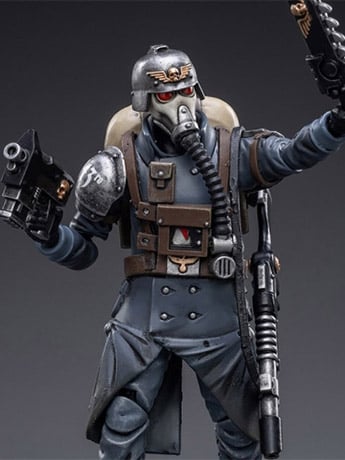 JoyToy Warhammer 40K Death Korps of Krieg Veteran Squad Guardsman Squad Sergeant 1/18 Scale Action Figure