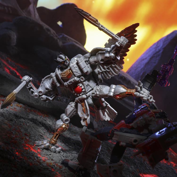 Hasbro Transformers: Legacy United Voyager Beast Wars Universe Silverbolt Plastic Action Figure - View 5