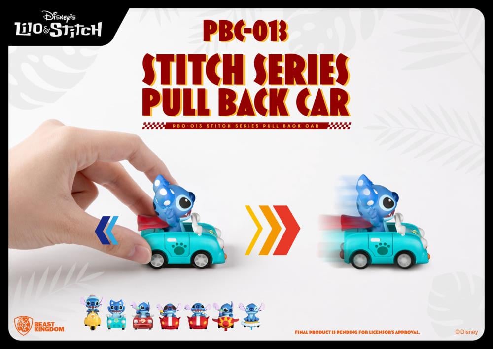 Beast Kingdom Disney Lilo & Stitch PBS-013 Stitch Box of 6 Random Pull Back Cars - View 4