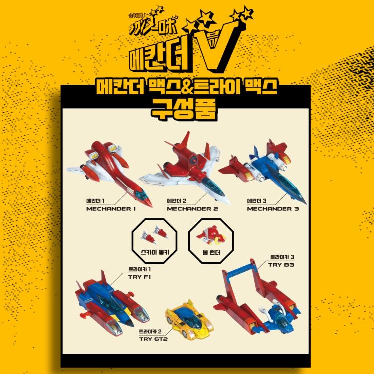 Academy Mechander Robo Stationary Series Mechander Max and Try Max Model Kit 7-Inch - View 6
