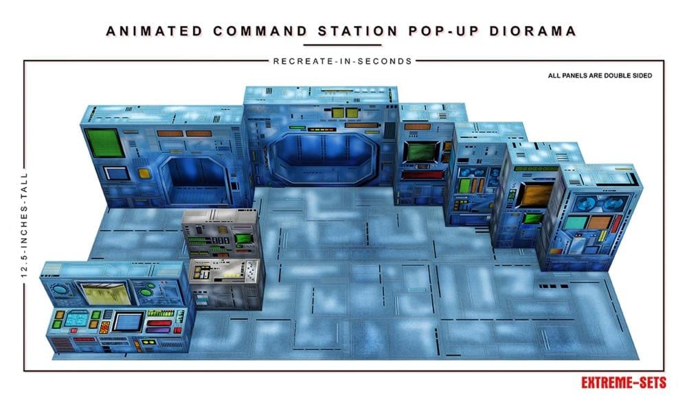 Extreme-Sets Animated Command Station 1/12 Scale Pop-Up Diorama from the Multiverse Collection - View 6
