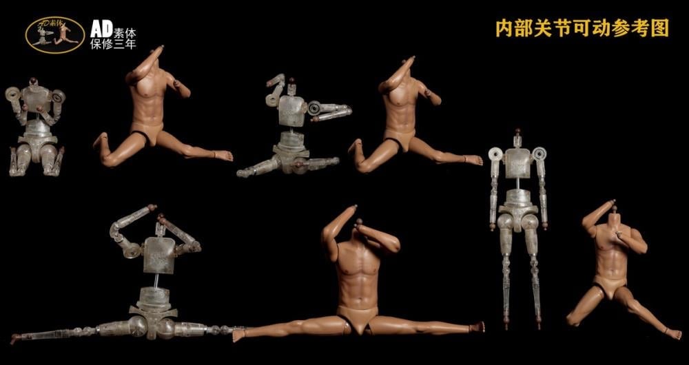 AD Body Male 1/6 Scale Plastic Seamless Body (AD-28) - View 5