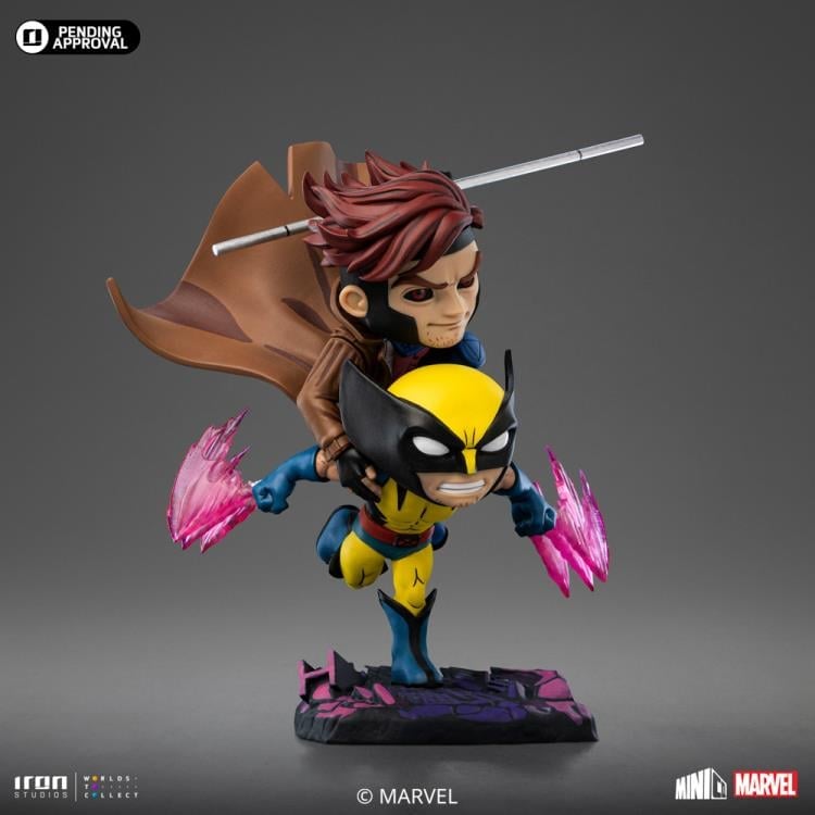 Iron Studios X-Men '97 MiniCo Wolverine and Gambit Figure (9-Inch) - View 5