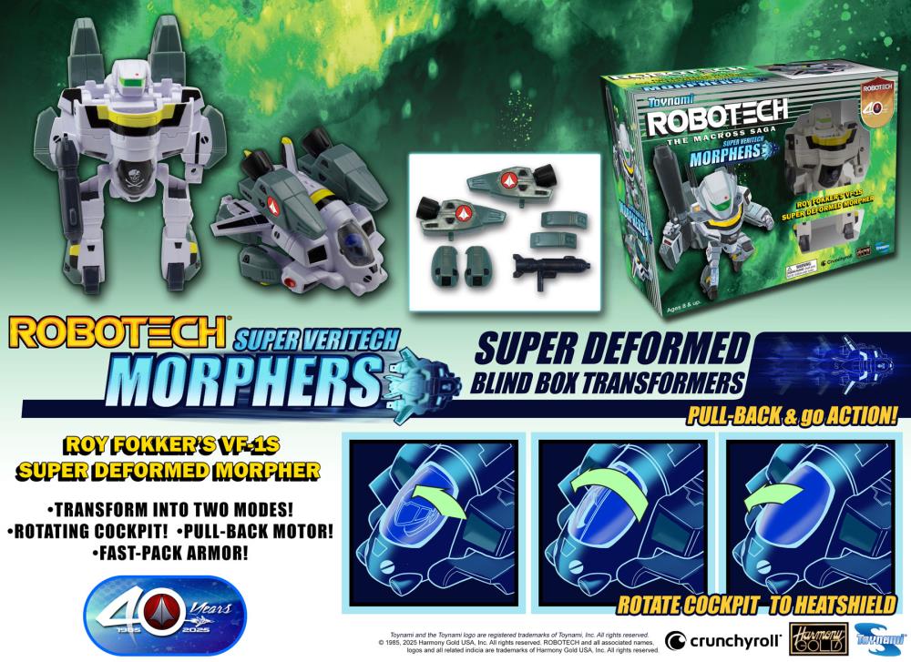 Toynami Robotech Super Veritech Morphers 2.0 40th Anniversary Random Super Deformed Figure - View 6