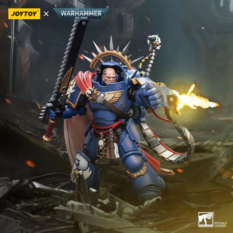 JoyToy Warhammer 40K Ultramarines Captain in Gravis Armour 1/18 Scale Action Figure - View 3
