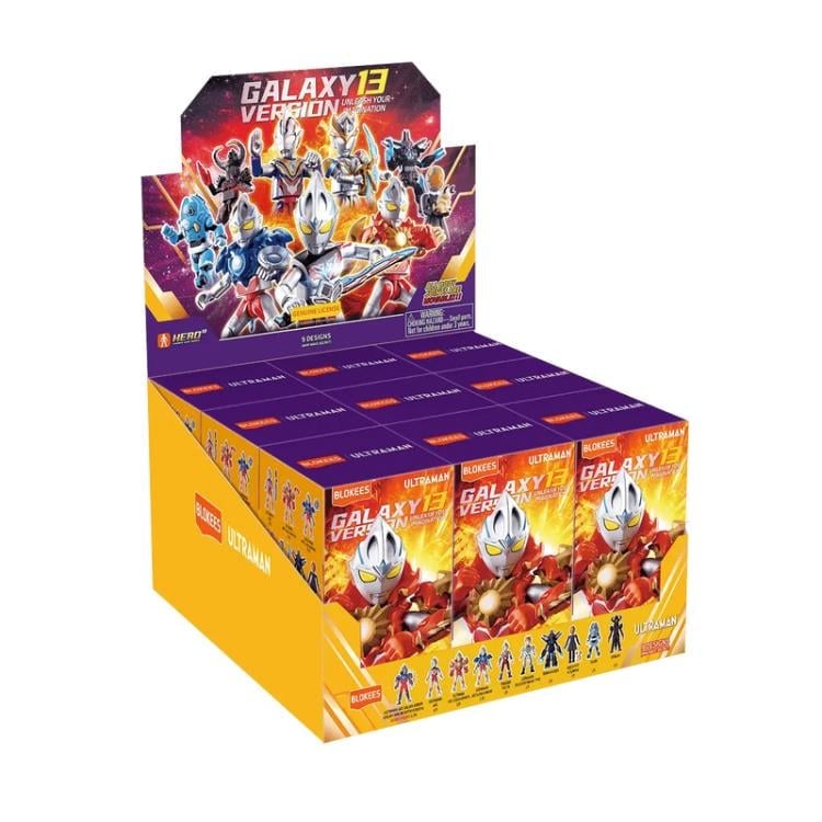 Blokees Ultraman Galaxy Version Vol.13 Unleash Your Imagination Box of 9 Random Model Kits - View 13