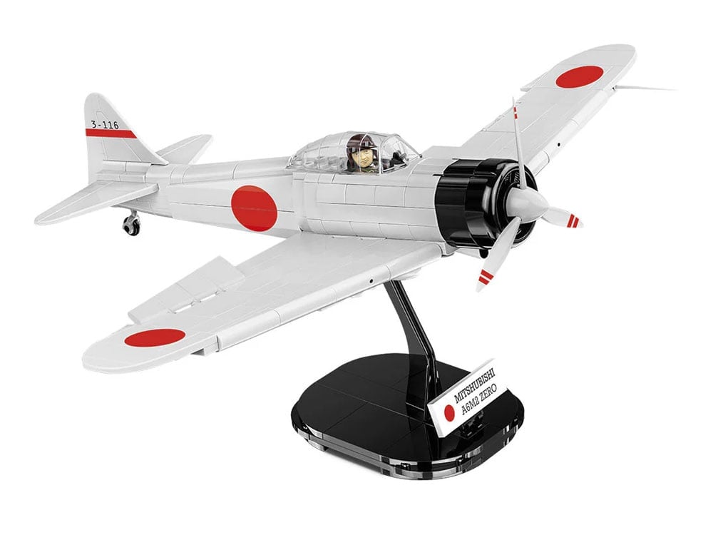 COBI Mitsubishi Historical Collection WWII A6M2 "Zero-Sen" 1/32 Scale Building Block Set - View 2
