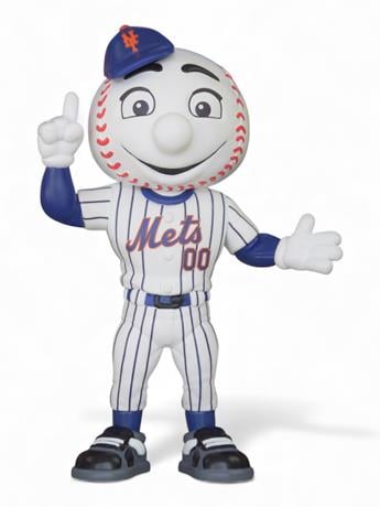 Major League Baseball Big Rubber Guys Mr. Met 8-Inch Mascot Figure