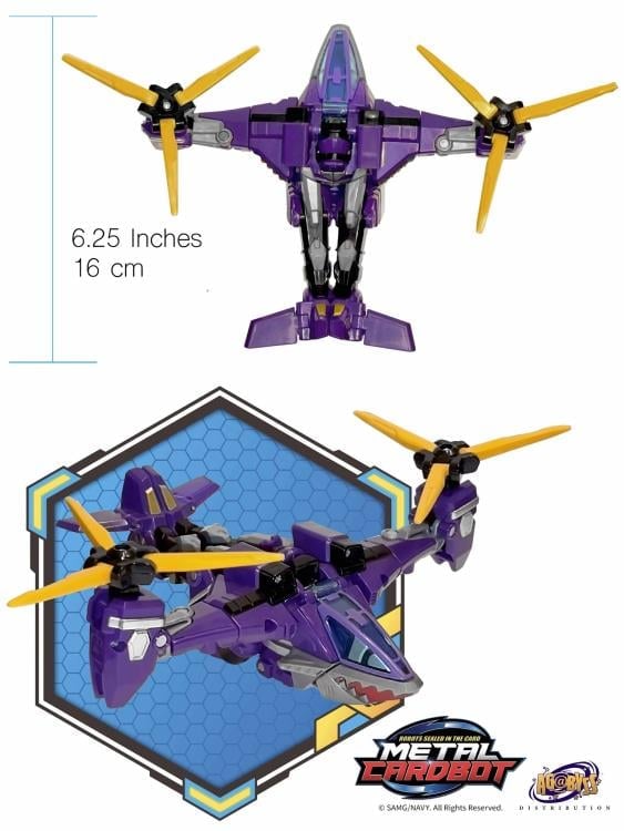 SAMG Metal Cardbot Stealth Class Shadow X 6-Inch Action Figure - View 6