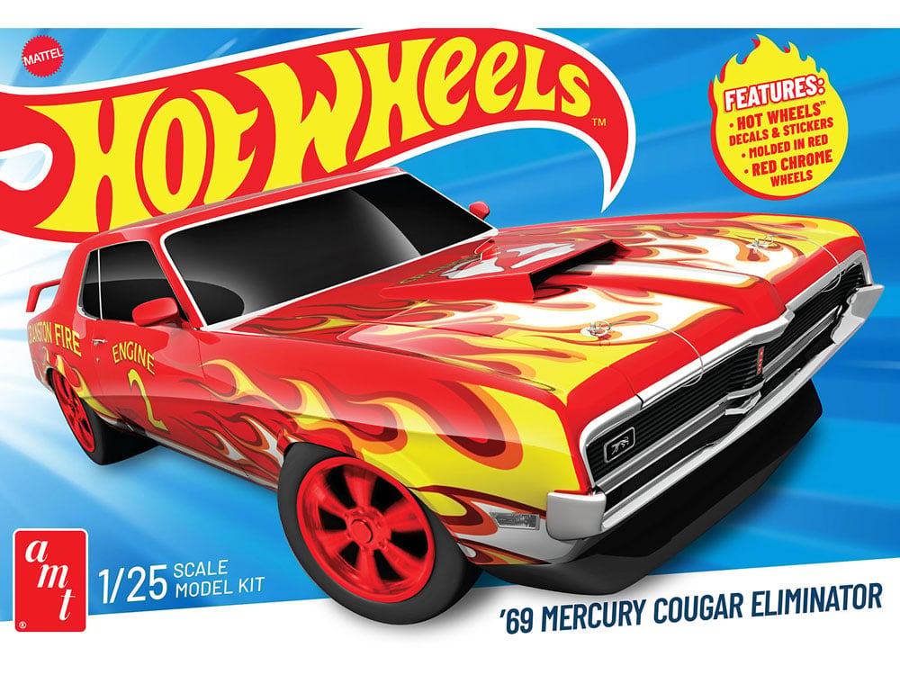 AMT Hot Wheels 1969 Mercury Cougar Eliminator 1/25 Scale Plastic Model Kit - View 2