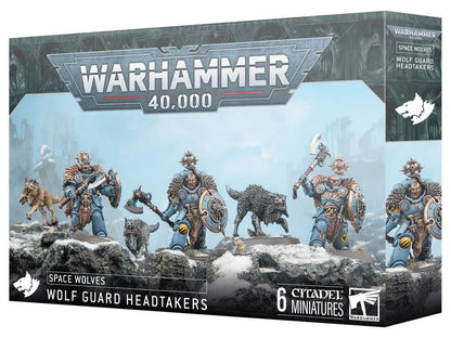 Games Workshop Warhammer 40,000 Space Wolves Wolf Guard Headtakers Citadel Plastic Miniatures Set - View 2