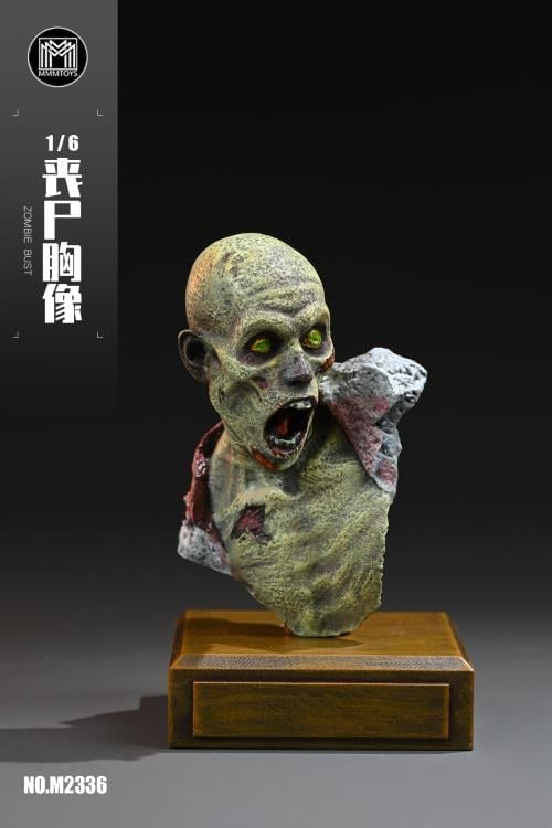 MMMToys Zombie 1/6 Scale Resin Bust, 4-Inch Collectible Statue - View 4