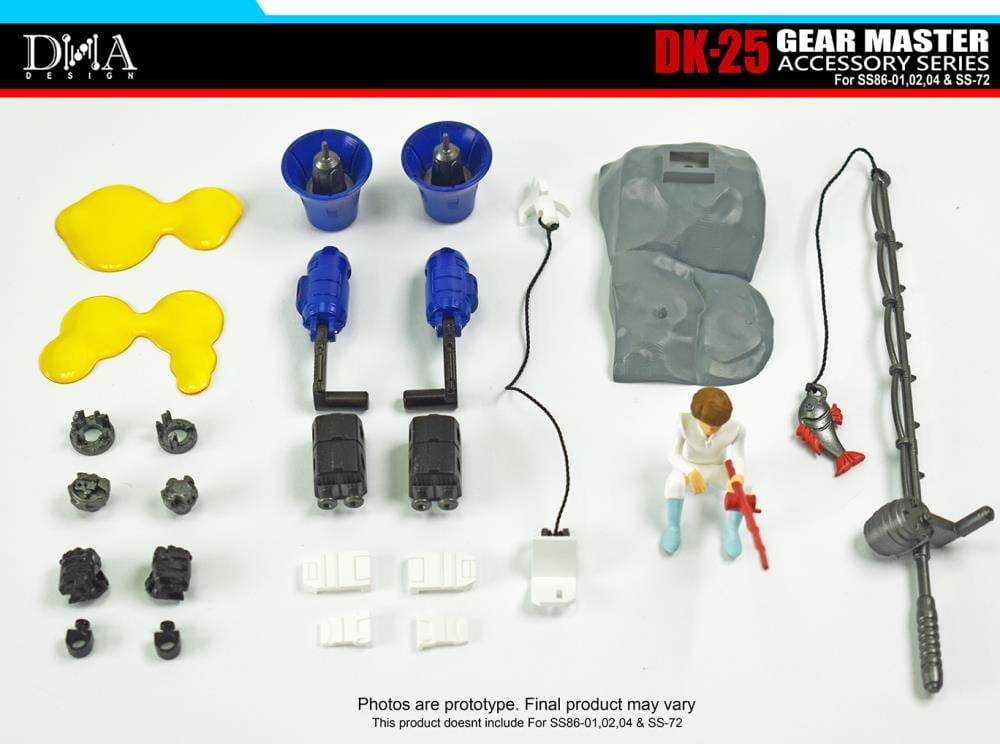 DNA Design DK-25 Gear Master Accessory Series Upgrade Kit Plastic Model Accessory Set - View 3