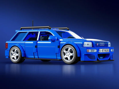 Hot Wheels Speed Series Mattel Brick Shop 1994 Audi Avant RS2 1/32 Scale Building Set - View 2