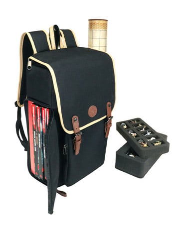 Enhance Gaming Designer Edition RPG Backpack (Black) in Heavy-Duty Canvas