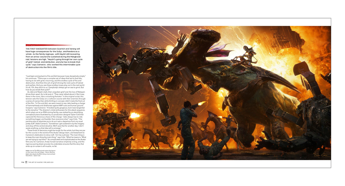 DK Publishing The Art of Avatar Fire and Ash Art Book - View 4
