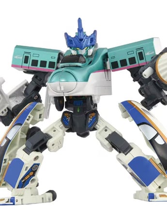 Takara Tomy Shinkansen Transformation Robo Shinkalion Plarail-Shinkalion SGX E5 and E7 Plastic Figure Set