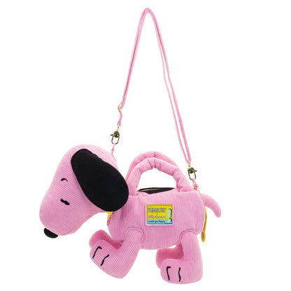 Whatever Peanuts Sherbet Spring Snoopy Figural Corduroy Crossbody Bag - View 5